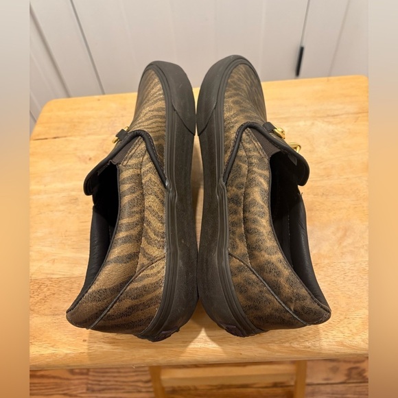 Vans Vault X Needles slip On Animal Print Gold Hardware Size 8M/10W main image 7